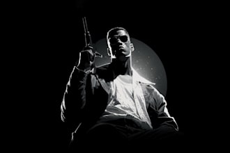 draw black and white illustrations