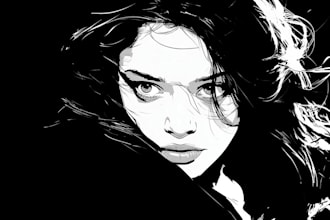 draw realistic pencil hand drawing illustration