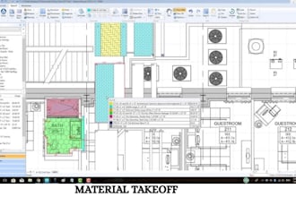 do construction material takeoff and quantity estimation