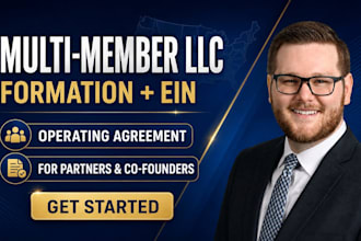 form your US multi member llc with ein and operating agreement within 24 hours