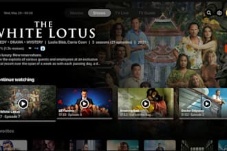 develop custom iptv app, streaming app, android and ios app, with control panel