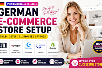 build german jtl shop, jtl wawi, epages, shopware, gambio, and shopify store