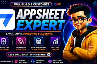 create and fix custom appsheet from excel or google sheets