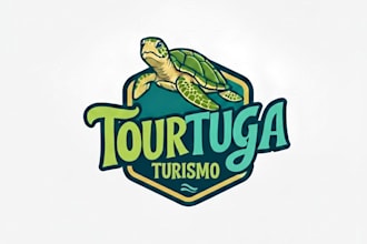 design custom sea turtle, tropical beach, or coastal brand logo