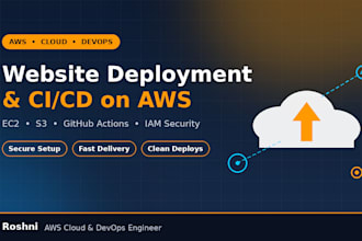 set up cicd pipeline and depoloy website on AWS