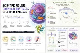 design scientific figures, illustrations, and diagrams for medical research