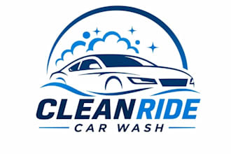 design modern car wash, auto detailing, and automotive logo design