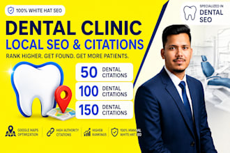 build dental local SEO citations and backlinks for dentists