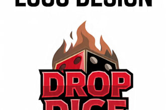 design a bold gaming esports and dice logo for your brand