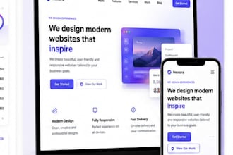 design modern website UI UX in figma