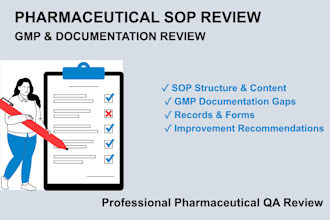 review pharmaceutical sops for gmp compliance