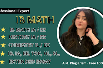 professionally do ib extended essays and ib ias in sl and hl