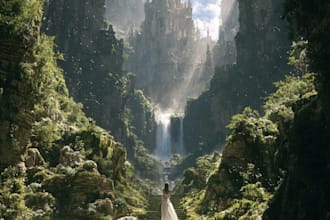 design a unique fantasy music album cover