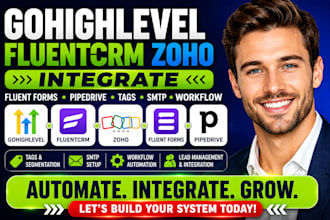 gohighlevel fluent crm zoho integrate fluent forms  pipedrive tags smtp workflow