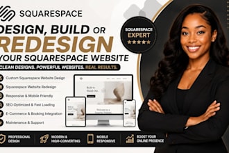 design, build or redesign your squarespace website, squarespace expert
