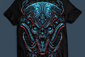 create alien t shirt design horror t shirt design fantasy