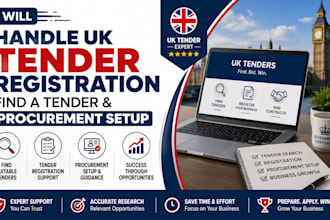 handle UK tender registration find tenders and set up your procurement process