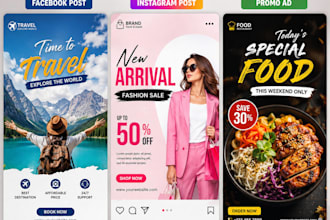design professional social media posts and ads