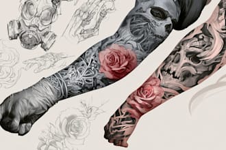 design professional creative tattoo design
