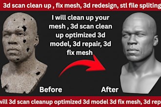 repair fix stl file edit custom stl file modification for 3d printing