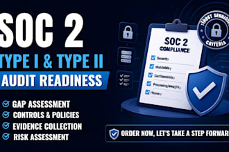 prepare your soc 2 type 1 or type 2 audit readiness and compliance