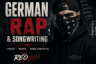 write professional german rap lyrics and songs