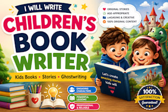 childrens book writer, kids book writer, childrens book ghostwriter, story edit