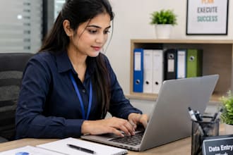 do professional data entry and typing work