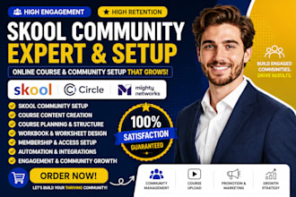 skool community setup skool online course creation circle so community ghl