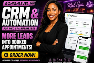 setup med spa marketing leads meta ads cosmetic clinic crm booking workflow
