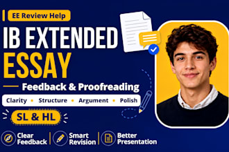 proofread your completed ib extended essay based on feedback