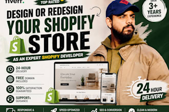 design or redesign your shopify store fast as an expert shopify developer