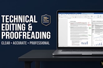 professionally edit and proofread your technical documents