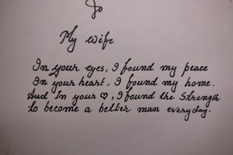 write beautiful handwritten notes letters quotes and poems