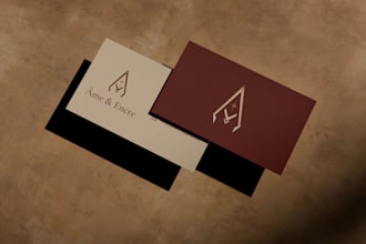design a luxury minimalist business card