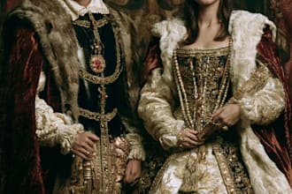 create custom royal couple portraits for you