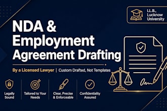 draft an nda or employment agreement for your business