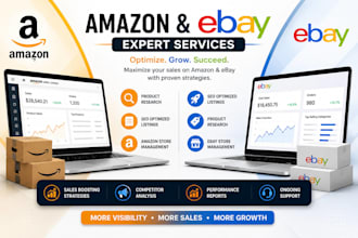 be your ecommerce expert for amazon ebay shopify marketing