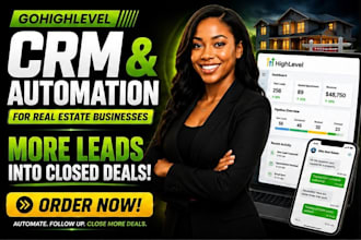 setup real estate leads marketing ads meta ads campaign crm automation workflow