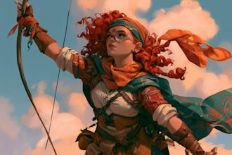 create fantasy custom illustrations