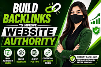 build backlinks to improve website authority