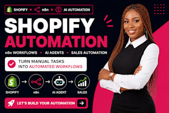 do shopify automation n8n workflow automation ai agent and sales automation