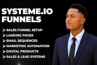 build a systeme io sales funnel with email automation