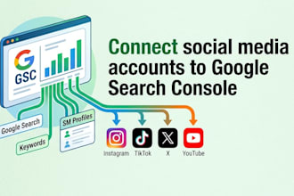 connect social media accounts to google search console