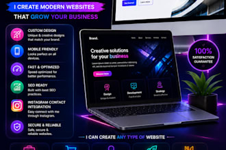 design a modern professional no code website