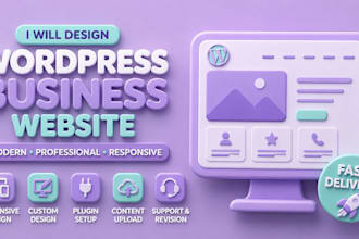 design a modern wordpress business website