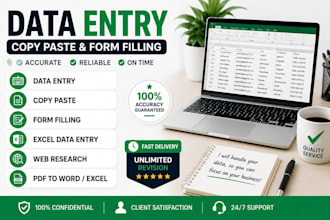 do data entry, copy paste, and form filling