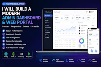build a modern admin dashboard and web portal