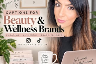 write engaging captions for beauty and wellness brands