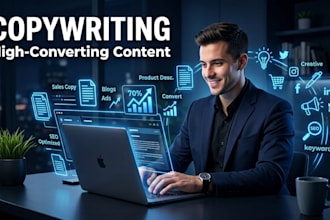 write high converting facebook ad copy and copywriting text